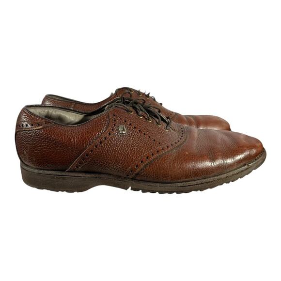 Footjoy Other - FootJoy Men’s Brown Pebbled Leather Oxford Shoes Casual Dress Golf Size 9 C